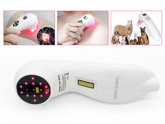 دستگاه لیزر درمانی 808 نانومتری 650 نانومتری Pet Human Relieve Pain Handheld
